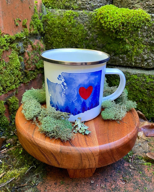 I Heart Washington Enamel Mug