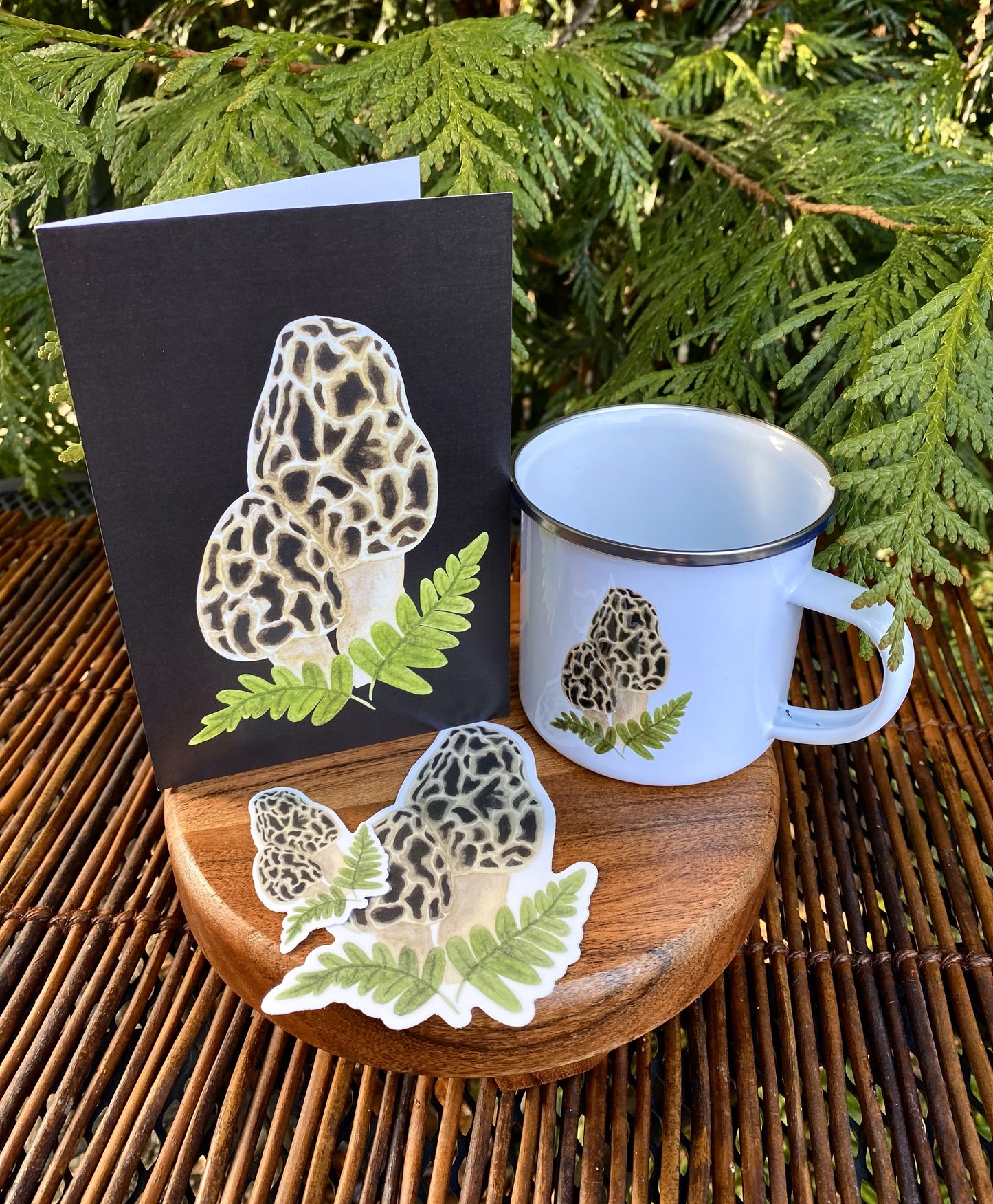 Morel Mushroom Greeting Card