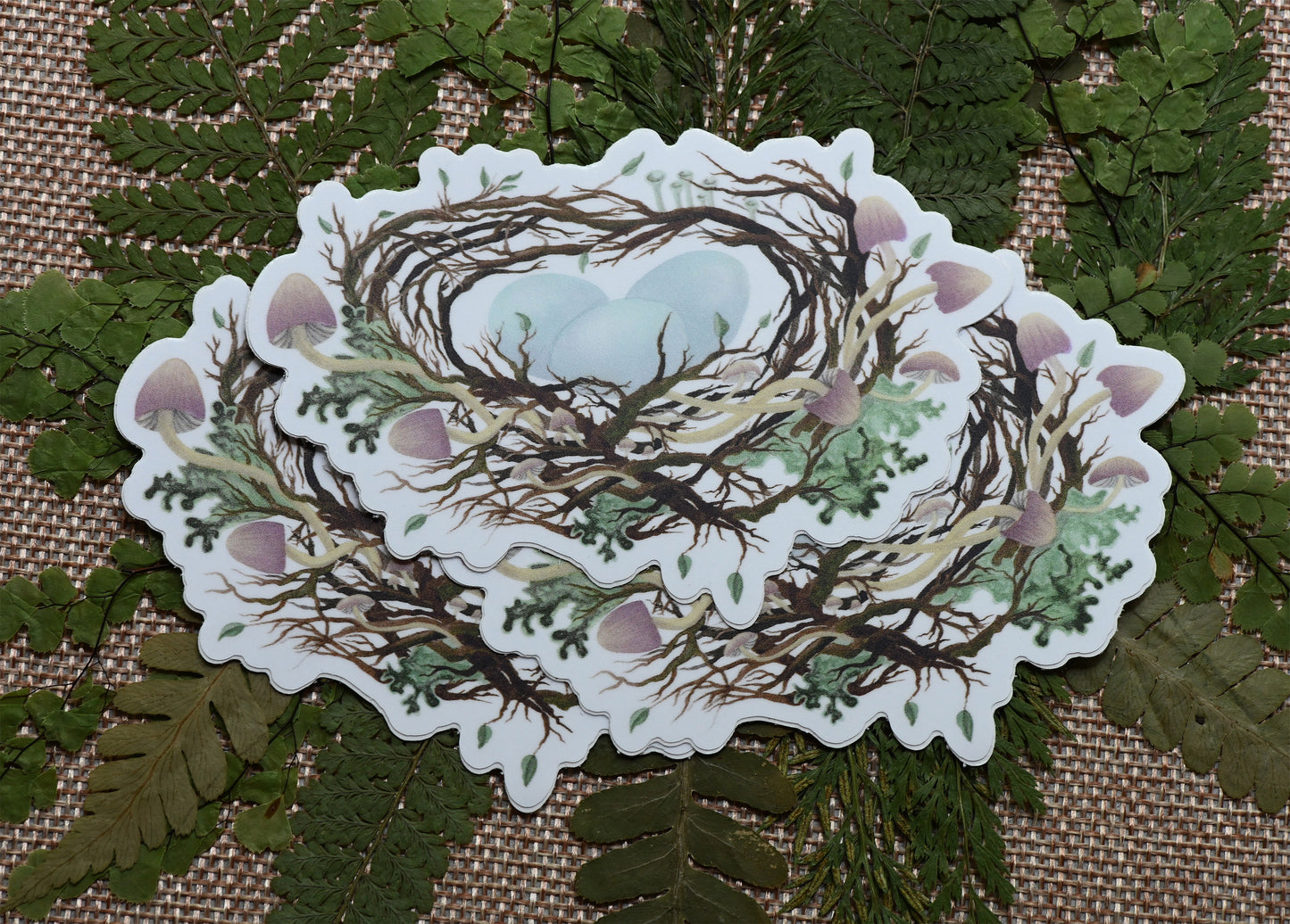 Mushroom Nest Vinyl Sticker