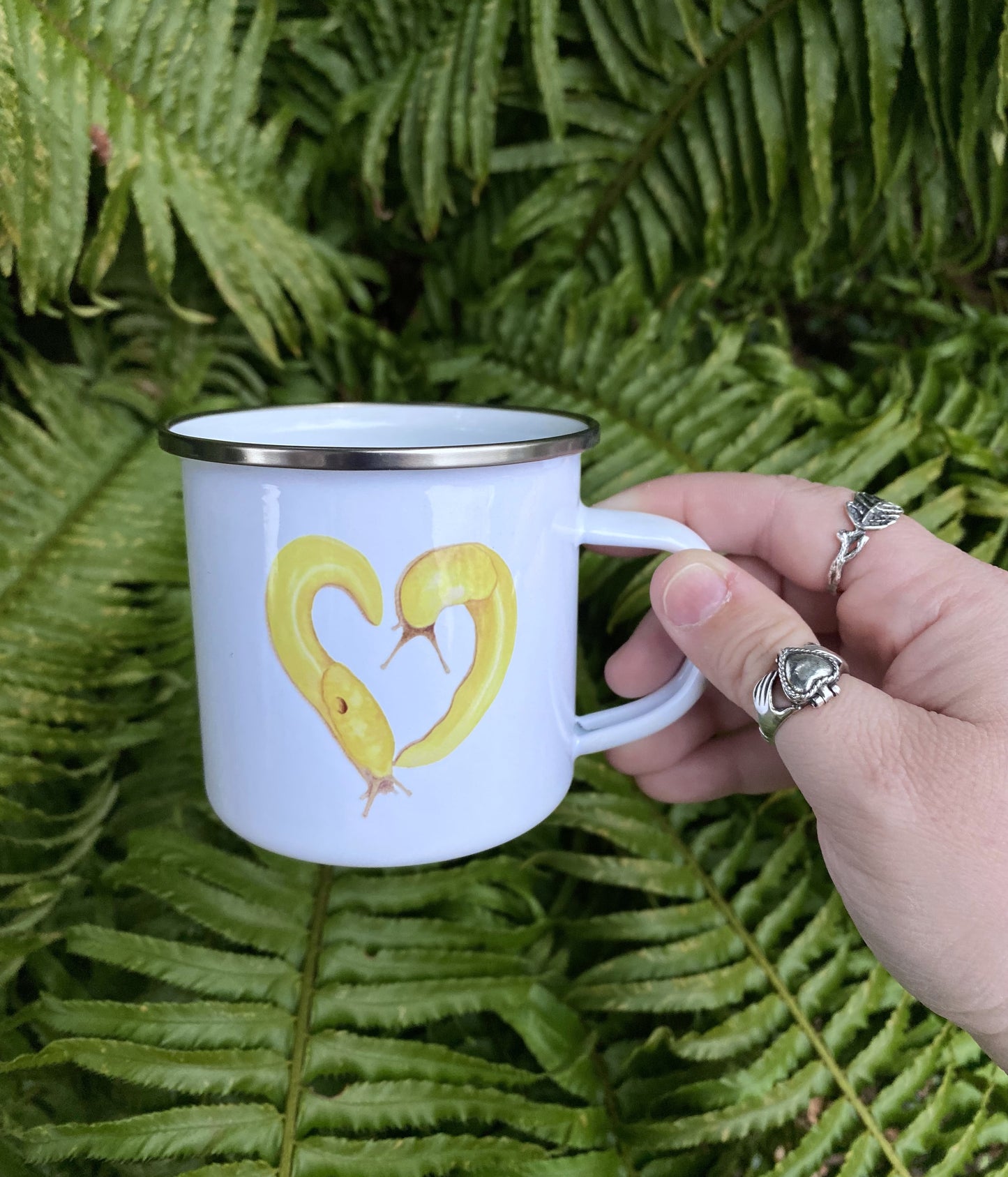 Slug Love Enamel Mug