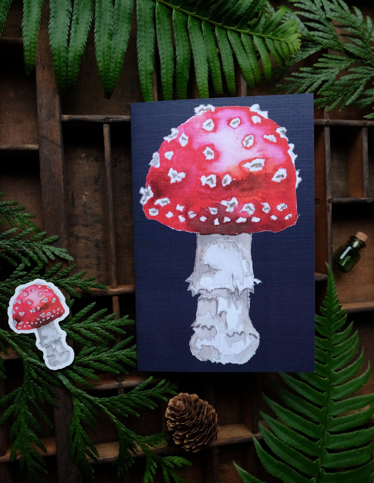 Amanita Mushroom Greeting Card